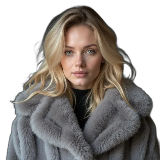 jacket, face, jewelry, staff transparent PNG cut-out