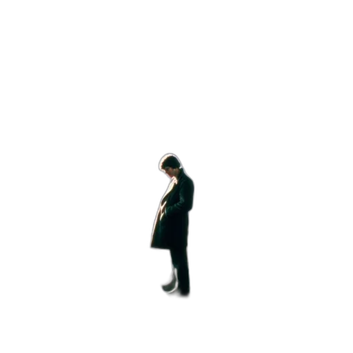 jacket, staff, umbrella, robot transparent PNG cut-out