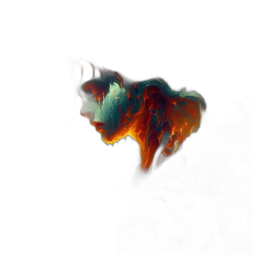 dragon, hair, creature, face transparent PNG cut-out