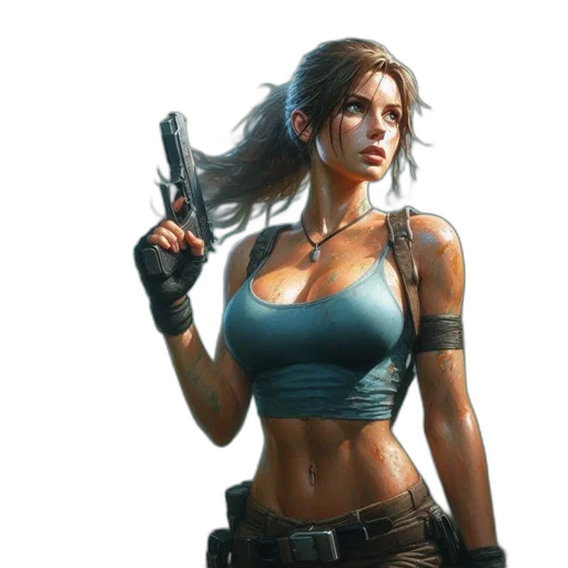 weapon, concept art, comic book art, cyberpunk transparent PNG cut-out