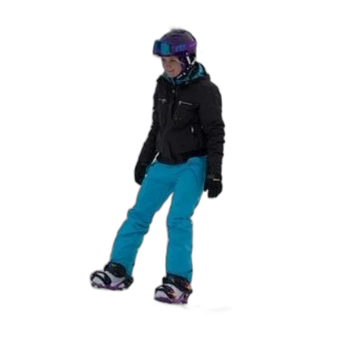 jacket, 3d render, snow, blue transparent PNG cut-out