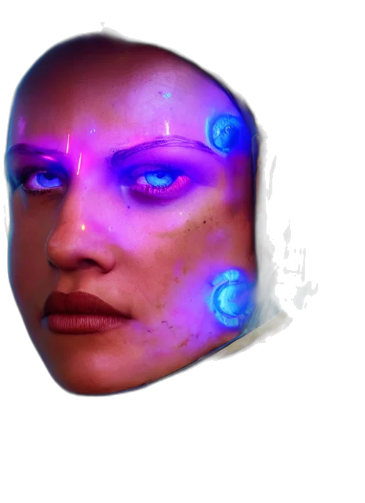 face, robot, mask, jewelry transparent PNG cut-out