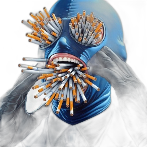 mask, staff, cyberpunk, concept art transparent PNG cut-out