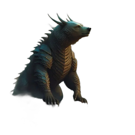 dragon, creature, animal, staff transparent PNG cut-out