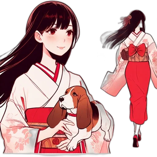 dress, creature, concept art, anime transparent PNG cut-out