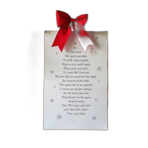 bulletin, board, christmas, poem transparent PNG cut-out