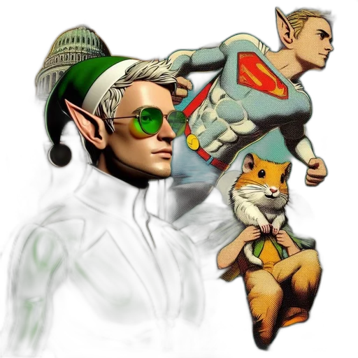 concept art, fantasy art, pixel art, comic book art transparent PNG cut-out
