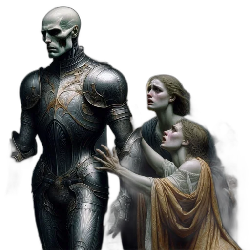 robot, concept art, fantasy art, comic book art transparent PNG cut-out