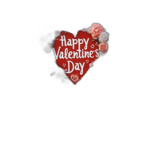 3d render, seaside, valentine, day transparent PNG cut-out