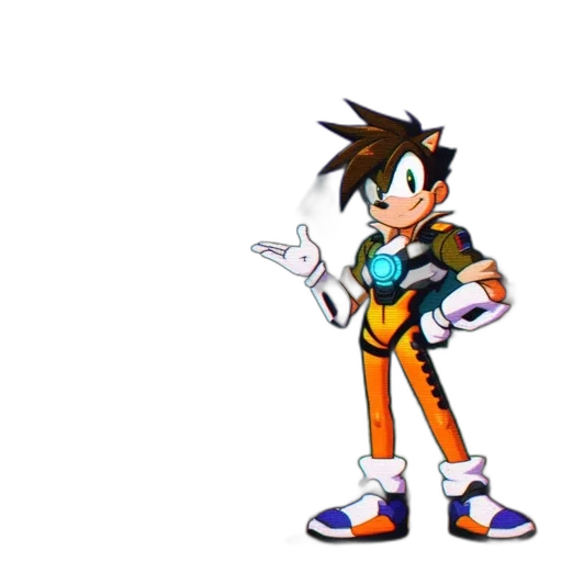 staff, jacket, robot, weapon transparent PNG cut-out