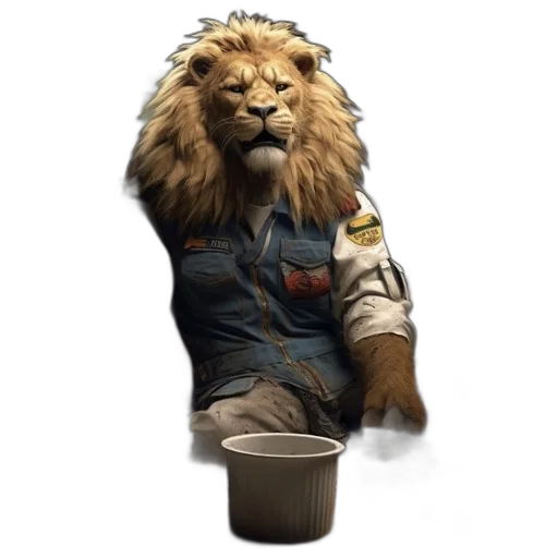 jacket, animal, staff, creature transparent PNG cut-out