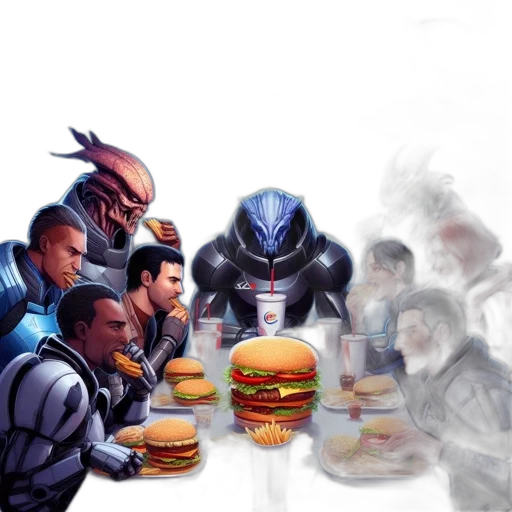 food, robot, concept art, comic book art transparent PNG cut-out