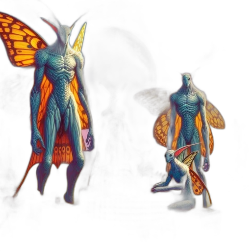 creature, concept art, fantasy art, pixel art transparent PNG cut-out