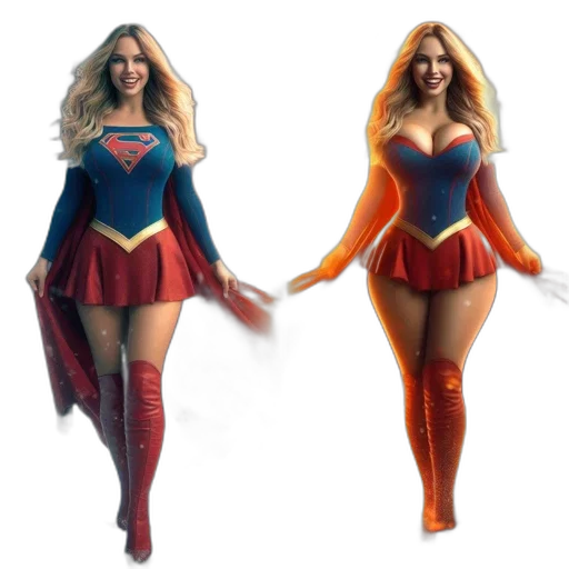 concept art, comic book art, 3d render, fantasy art transparent PNG cut-out
