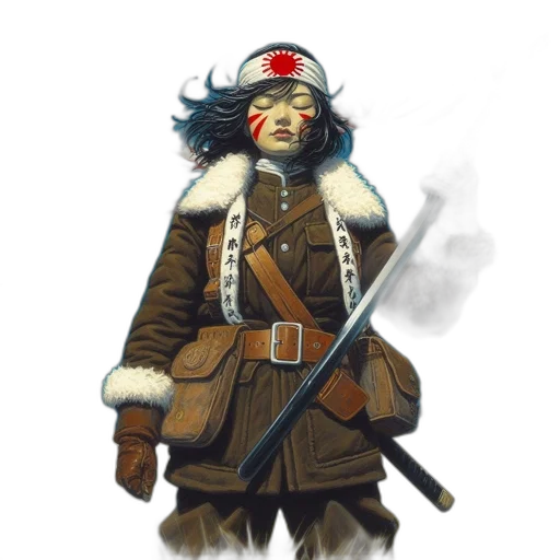 staff, jacket, weapon, concept art transparent PNG cut-out