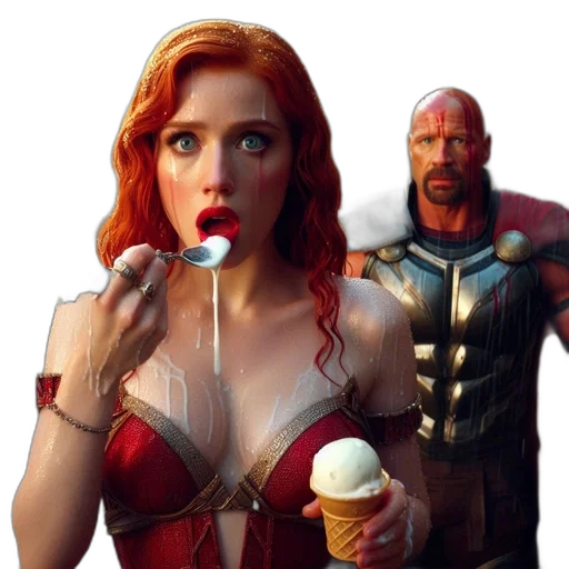 food, comic book art, concept art, 3d render transparent PNG cut-out