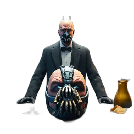mask, bottle, robot, jacket transparent PNG cut-out