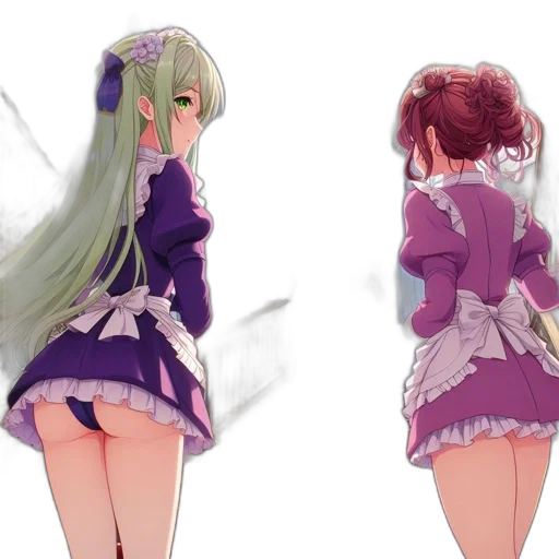 dress, concept art, anime, 3d render transparent PNG cut-out