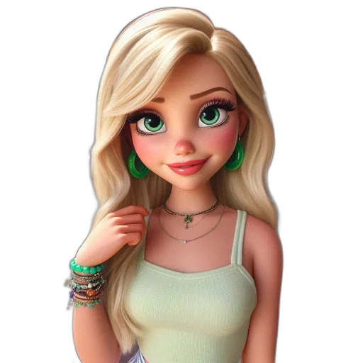 jewelry, cartoon, 3d render, concept art transparent PNG cut-out