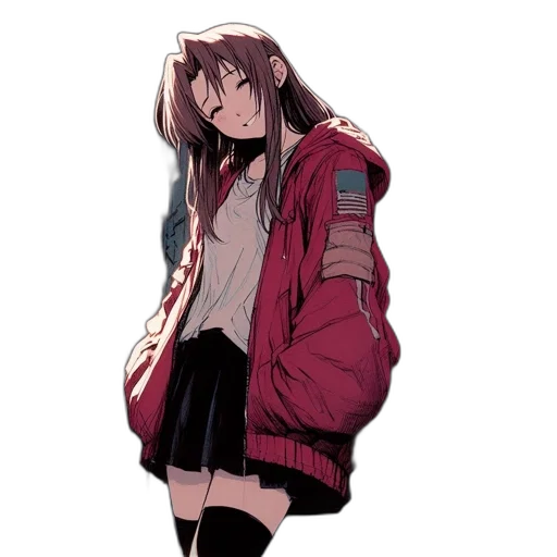 jacket, creature, dress, face transparent PNG cut-out