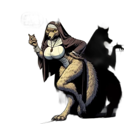 creature, staff, concept art, fantasy art transparent PNG cut-out