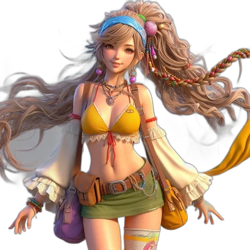 staff, fantasy art, concept art, 3d render transparent PNG cut-out