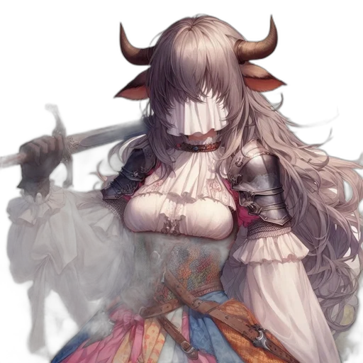 dress, weapon, sword, staff transparent PNG cut-out