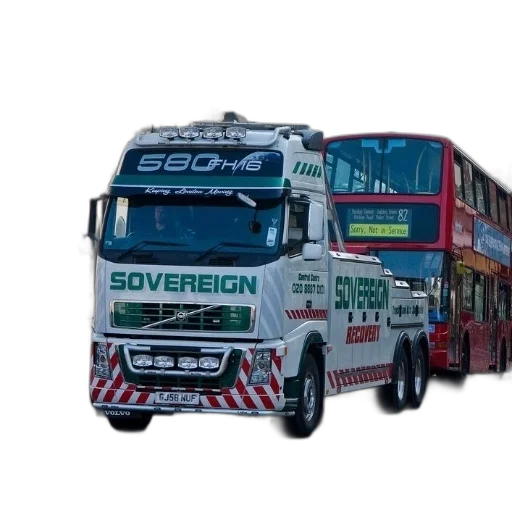3d render, white, truck, word transparent PNG cut-out