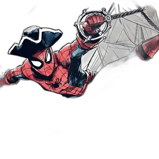 mask, umbrella, weapon, comic book art transparent PNG cut-out