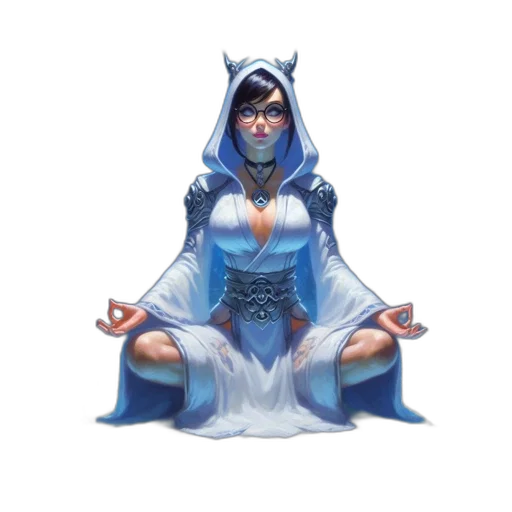 dress, staff, fantasy art, concept art transparent PNG cut-out