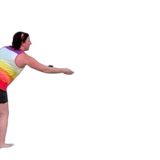 dress, woman, rainbow, tank transparent PNG cut-out