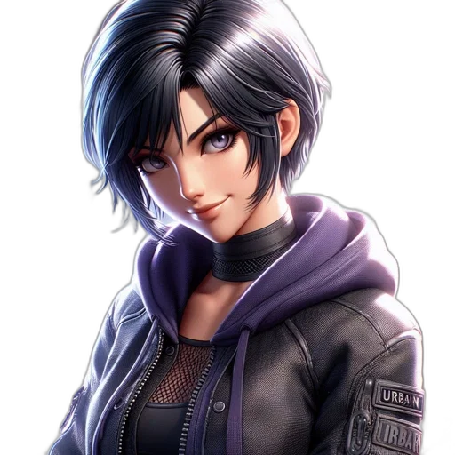 jacket, face, weapon, staff transparent PNG cut-out