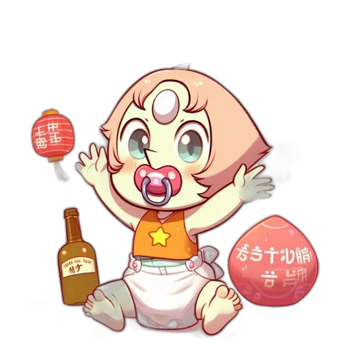 food, bottle, staff, anime transparent PNG cut-out