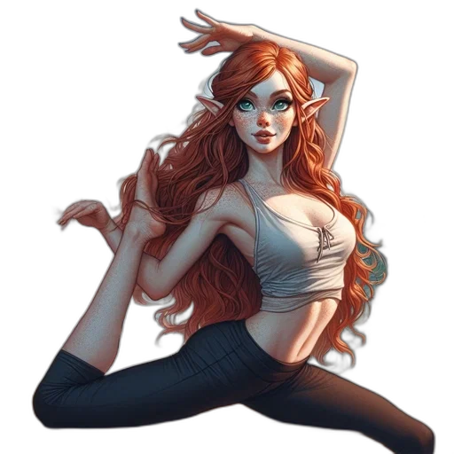 dress, comic book art, fantasy art, concept art transparent PNG cut-out