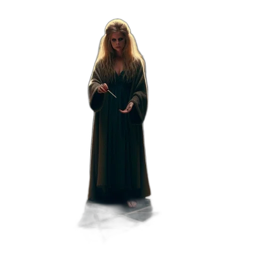 dress, staff, sword, creature transparent PNG cut-out