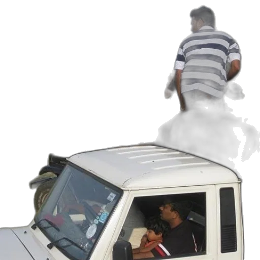 car, staff, umbrella, face transparent PNG cut-out
