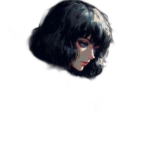 face, mask, hair, creature transparent PNG cut-out