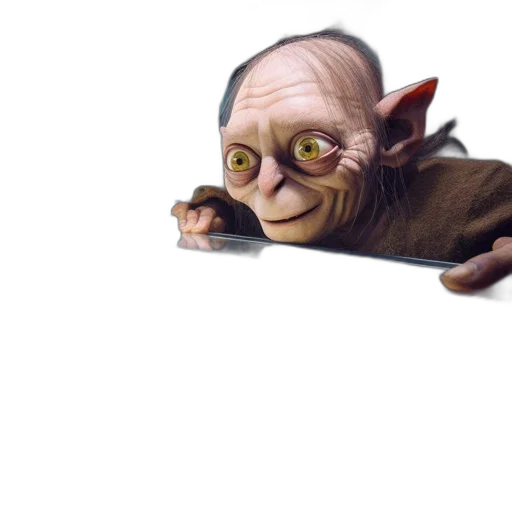 creature, staff, face, mask transparent PNG cut-out