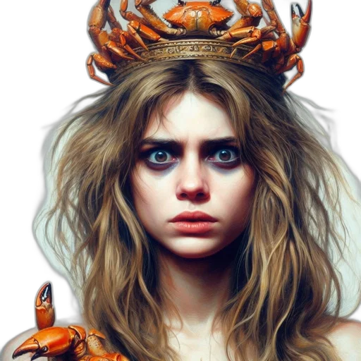 crown, creature, hair, jewelry transparent PNG cut-out
