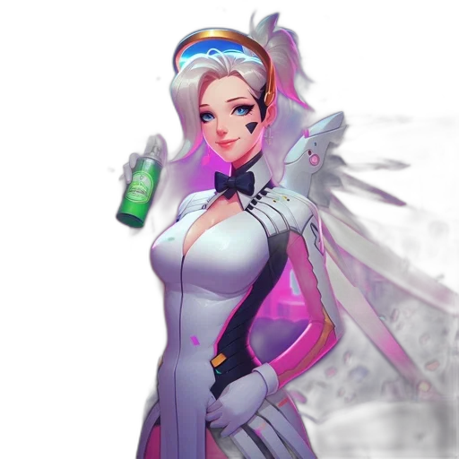 robot, weapon, jacket, staff transparent PNG cut-out