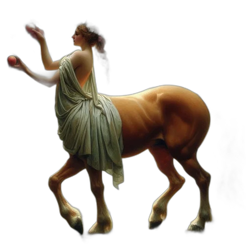 dress, animal, creature, staff transparent PNG cut-out