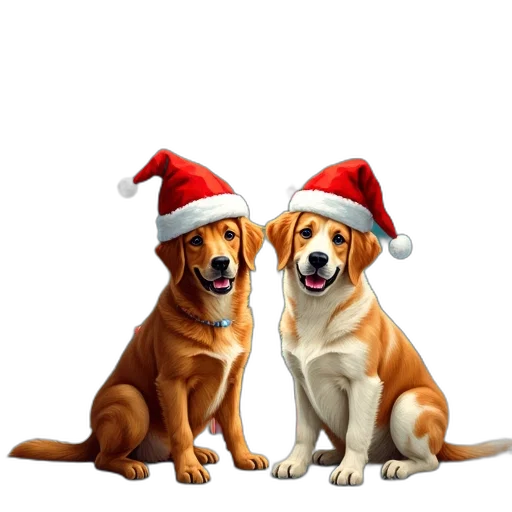 photorealistic, festive, christmas, card transparent PNG cut-out
