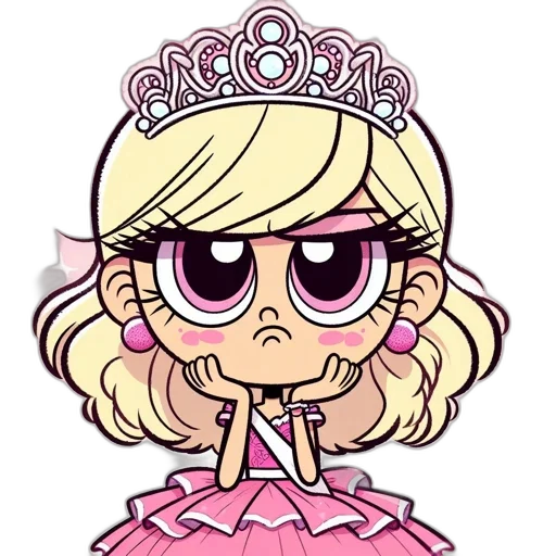 crown, staff, dress, cartoon transparent PNG cut-out