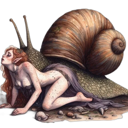 creature, hair, animal, concept art transparent PNG cut-out