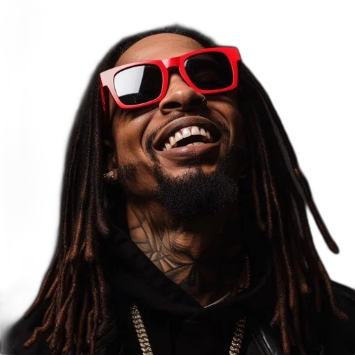 jacket, man, dreadlocks, gold transparent PNG cut-out