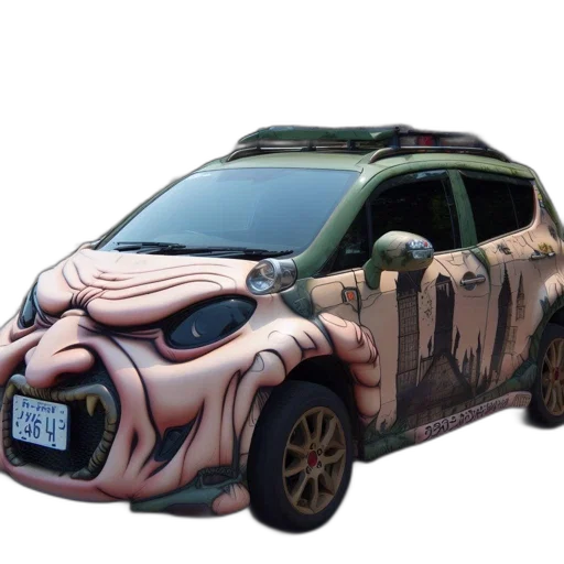 car, creature, animal, concept art transparent PNG cut-out