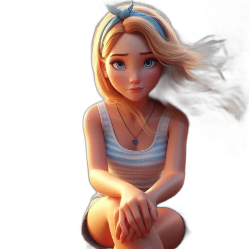 dress, face, jewelry, concept art transparent PNG cut-out