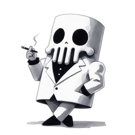 robot, jacket, staff, weapon transparent PNG cut-out