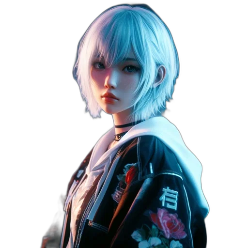jacket, face, robot, staff transparent PNG cut-out