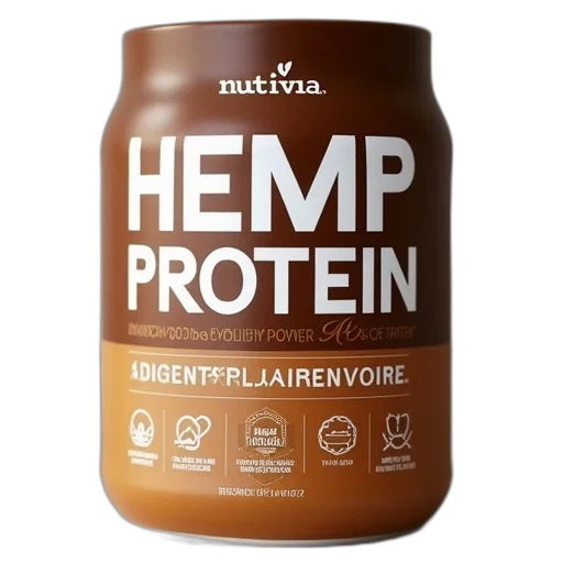 bottle, nutiva, hemp, protein transparent PNG cut-out